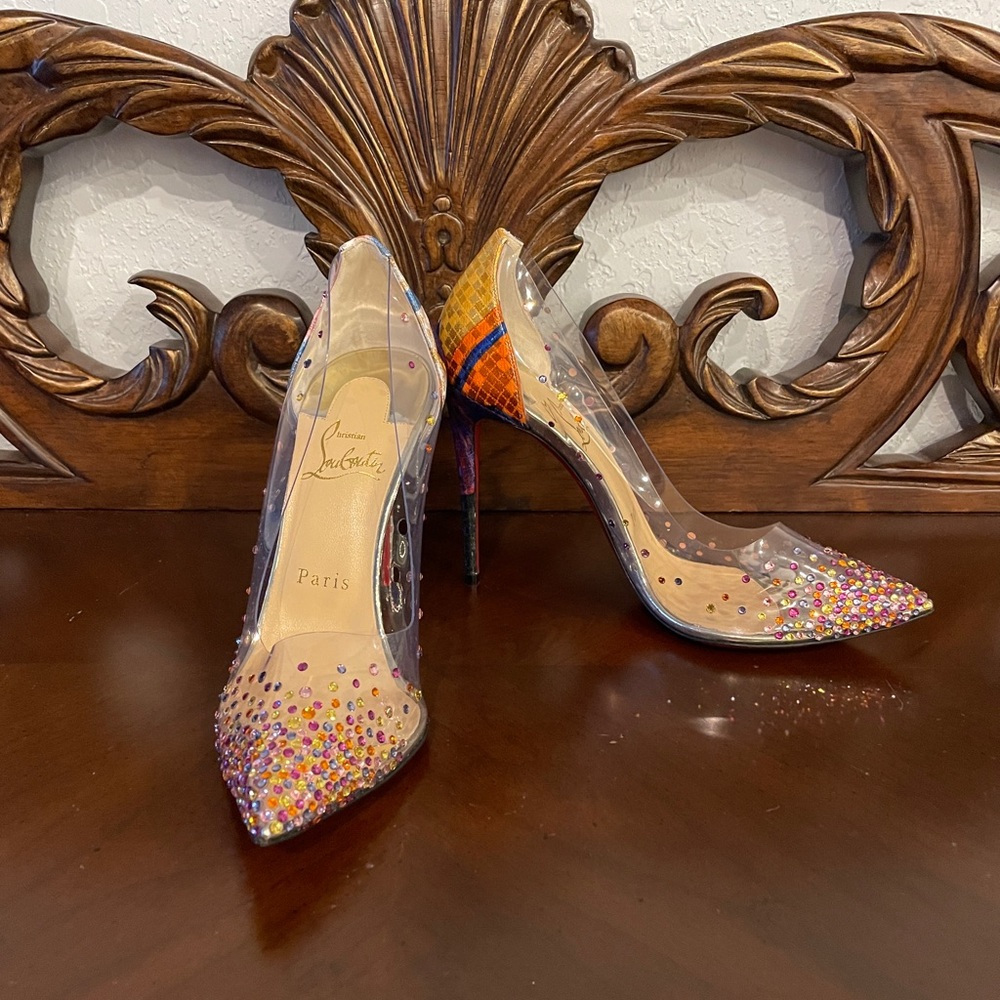 Christian Louboutin Degrastrass Limited Edition Multi Color 2020SS 37 7 NWOB